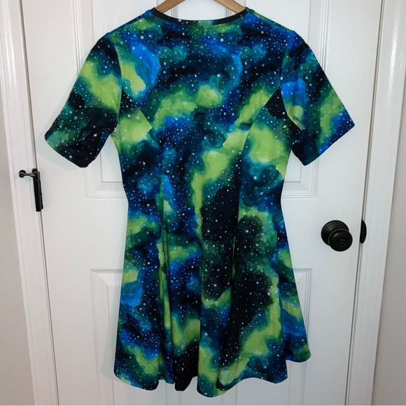 Galaxy Watercolor Evil Tee Dress - Picture 6 of 9